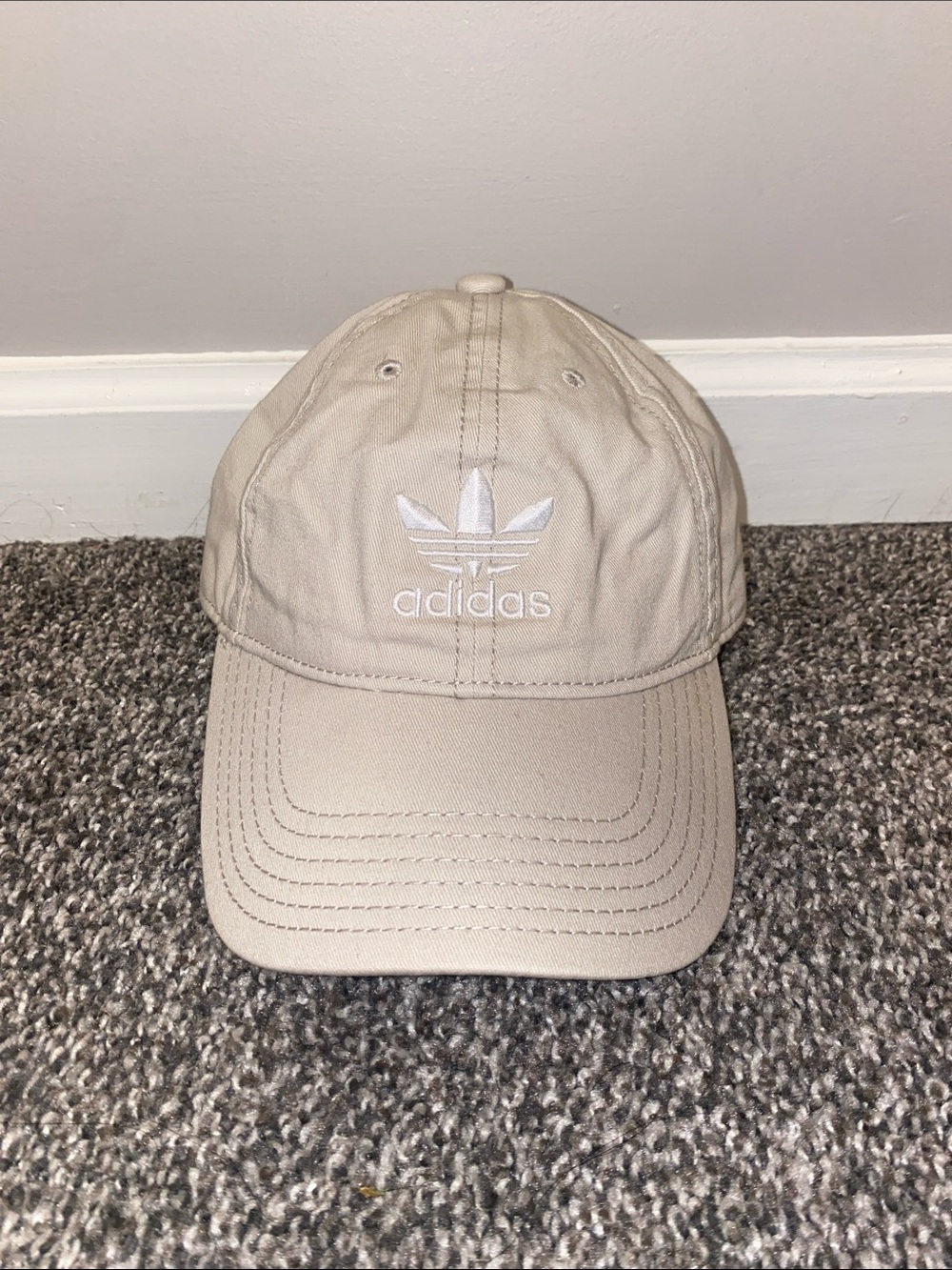 adidas Men’s Trefoil Baseball Cap - Beige